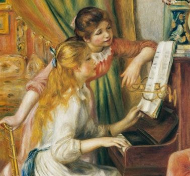 Jovens Filhas ao Piano, Pierre-Auguste Renoir