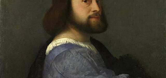 Retrato de Homem Vestido de Azul, Ticiano Veccellio