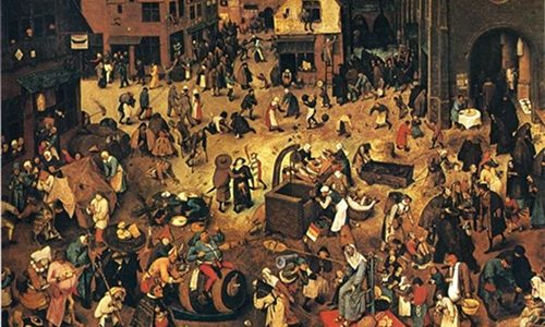 A Luta ou Batalha entre Carnaval e Quaresma, Pieter Bruegel, o Velho