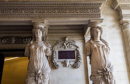 Sala das Cariátides, Museu do Louvre